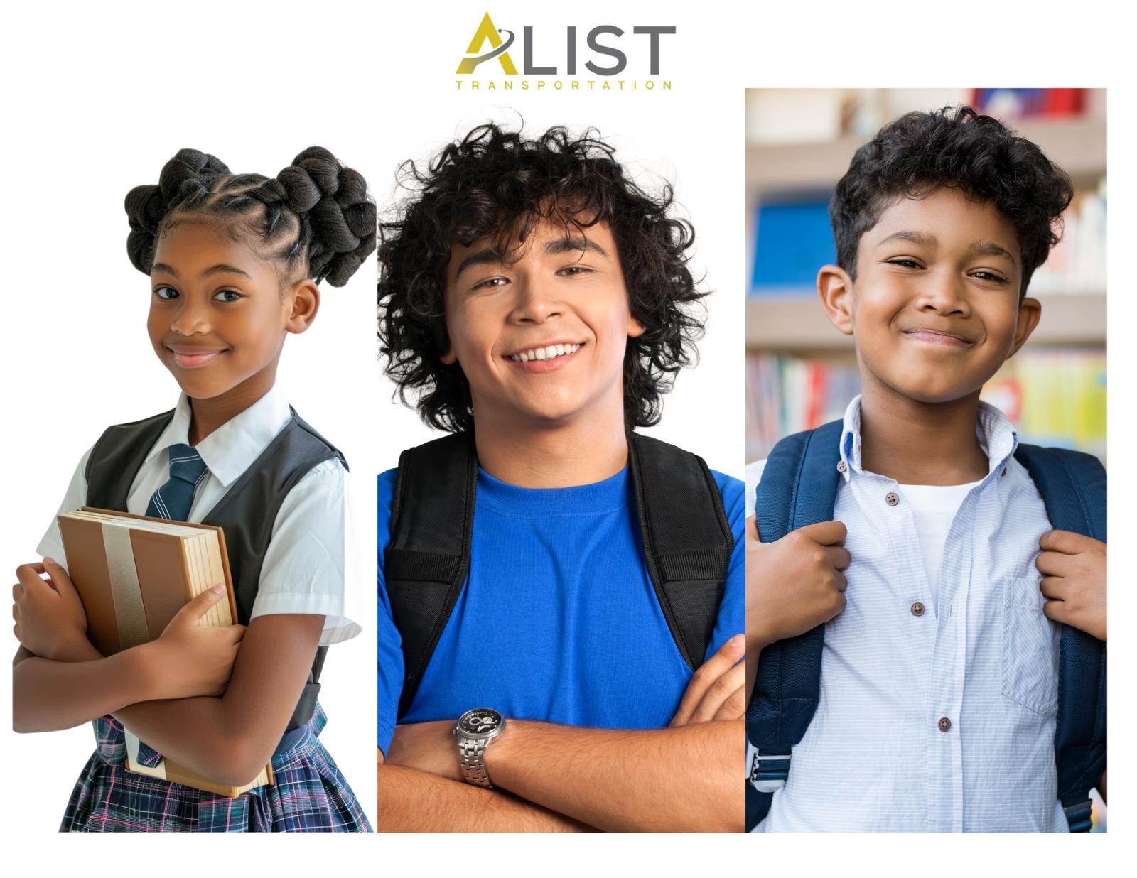 Students riding safely with A-List